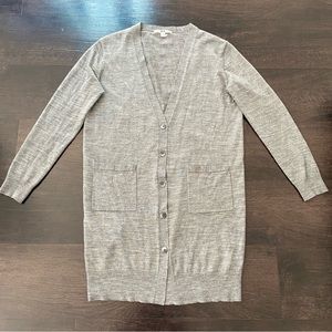 Uniqlo Midi lightweight Wool blend Cardigan in Grey - Size XS